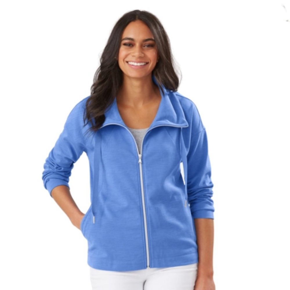 Tommy Bahama Beachy Bay Full Zip Jacket Blue XS